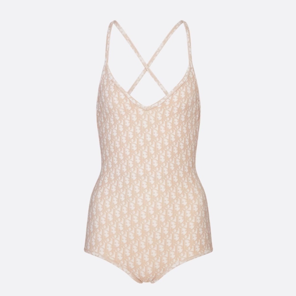 Christian Dior One Piece Gold Bathing Suit / Bodysuit